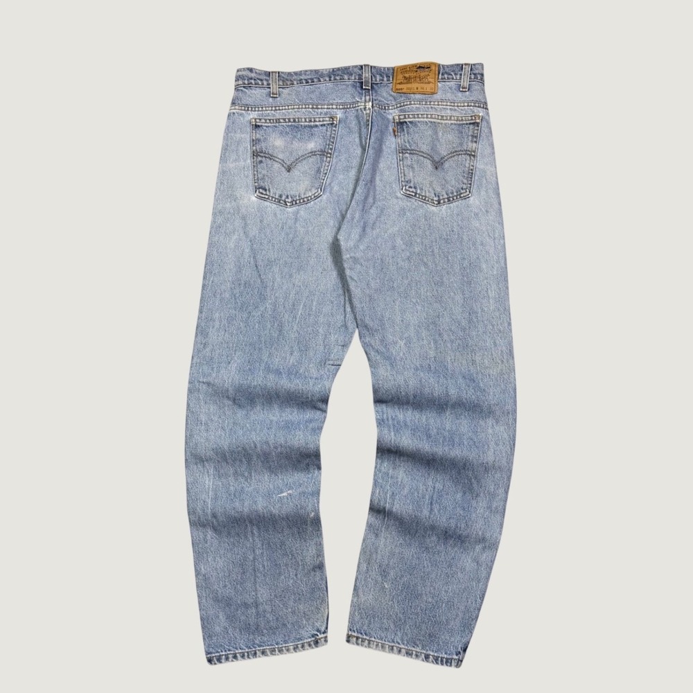 Vintage Levi's 505 Orange Tab Jeans Mens 38x30 Light Wash Straight Leg 90s